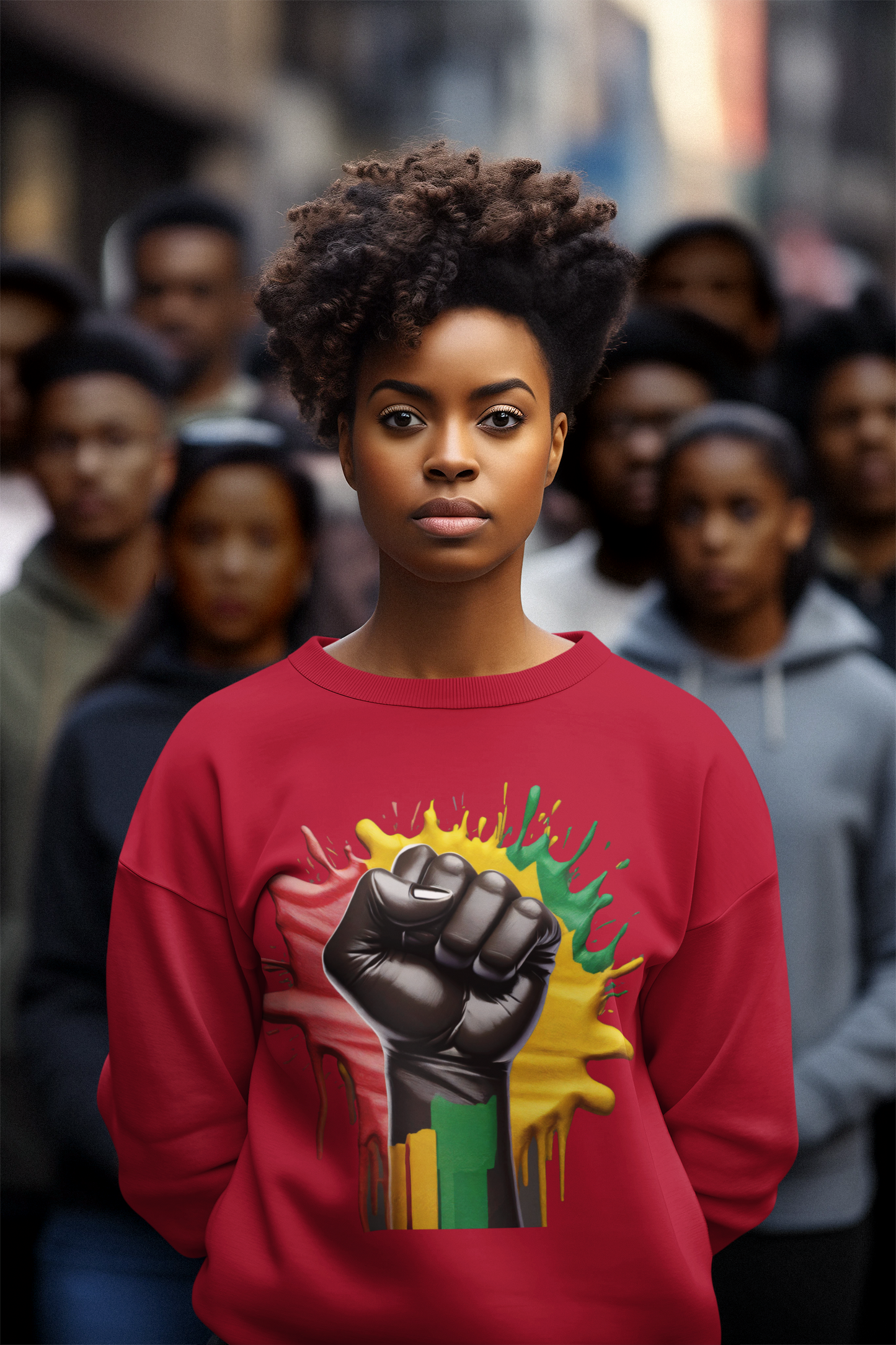 Black Pride Long Sleeve Sweatshirt-Celebrate Culture & Empowerment