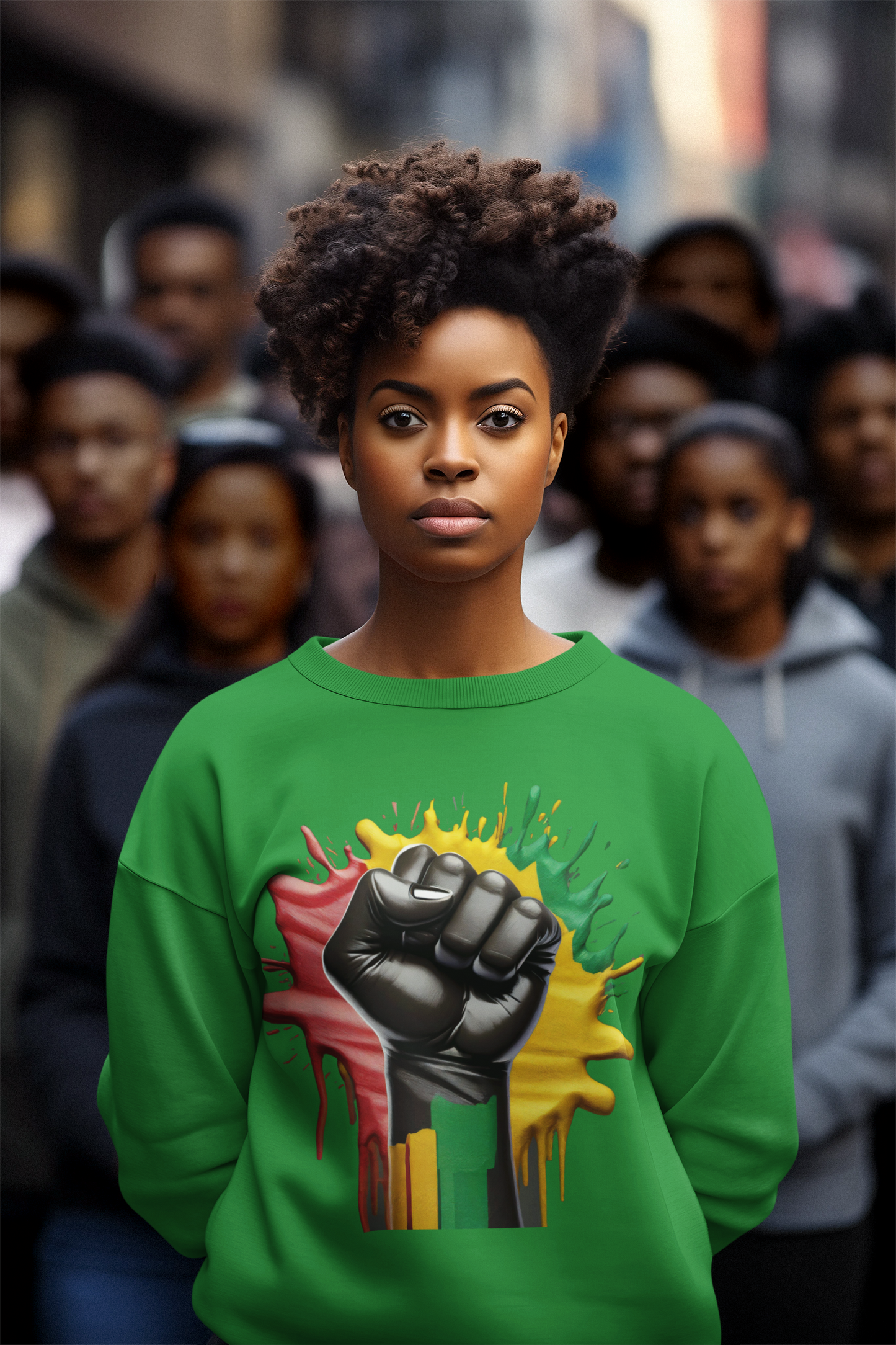 Black Pride Long Sleeve Sweatshirt-Celebrate Culture & Empowerment