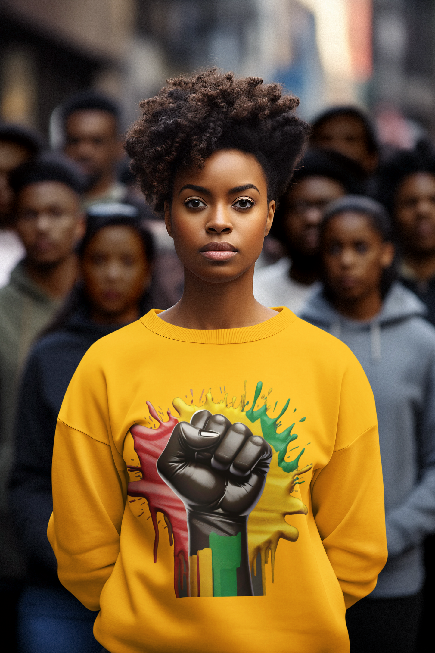 Black Pride Long Sleeve Sweatshirt-Celebrate Culture & Empowerment