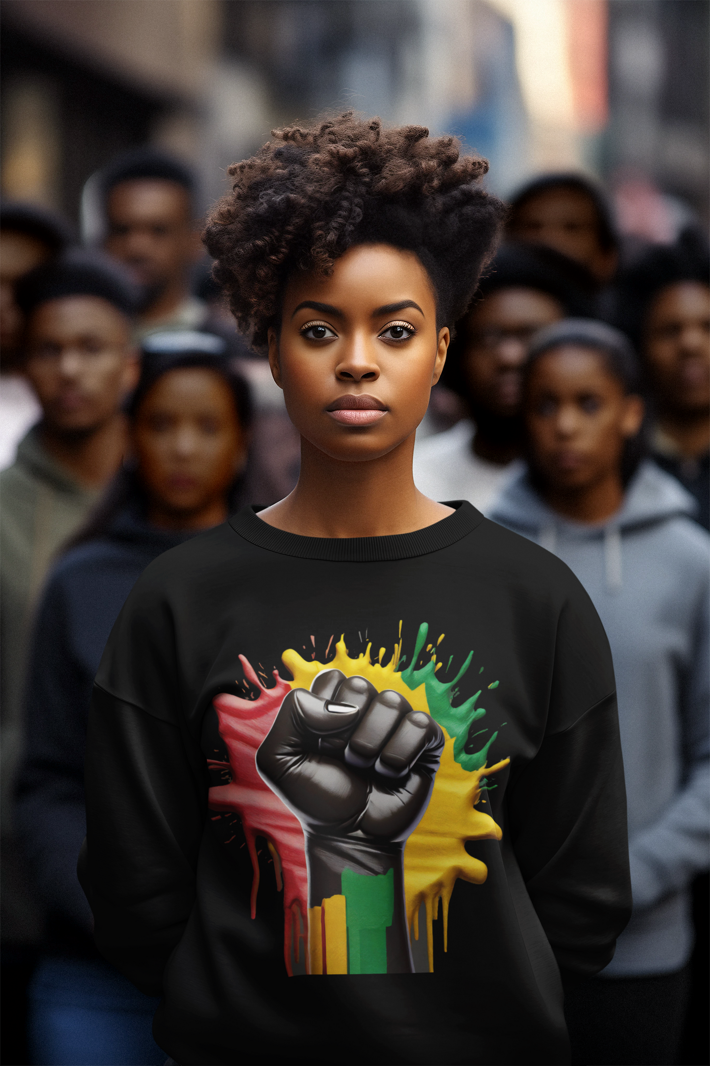 Black Pride Long Sleeve Sweatshirt-Celebrate Culture & Empowerment