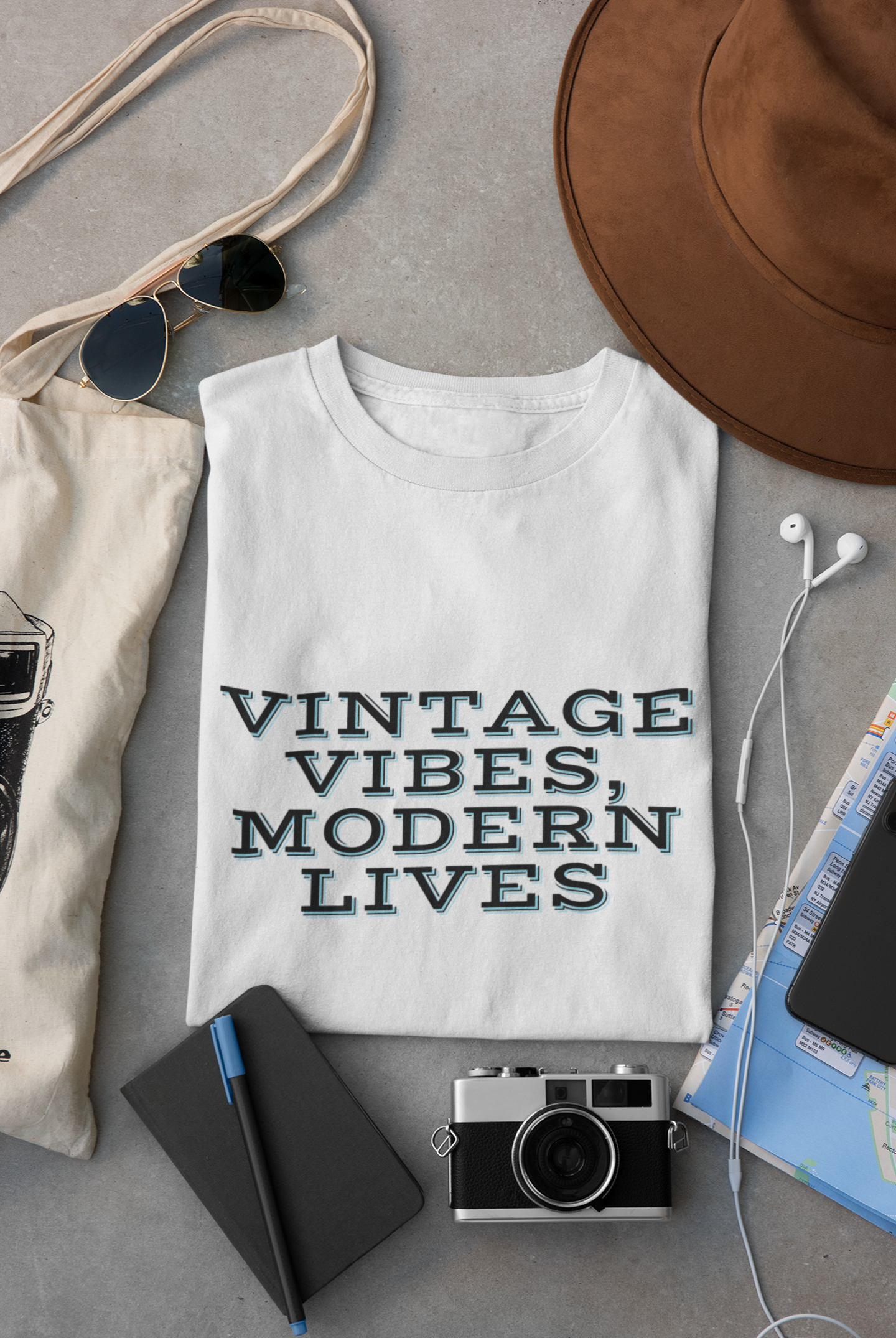 Unisex Short Sleeve Vintage Vibes Modern Lives