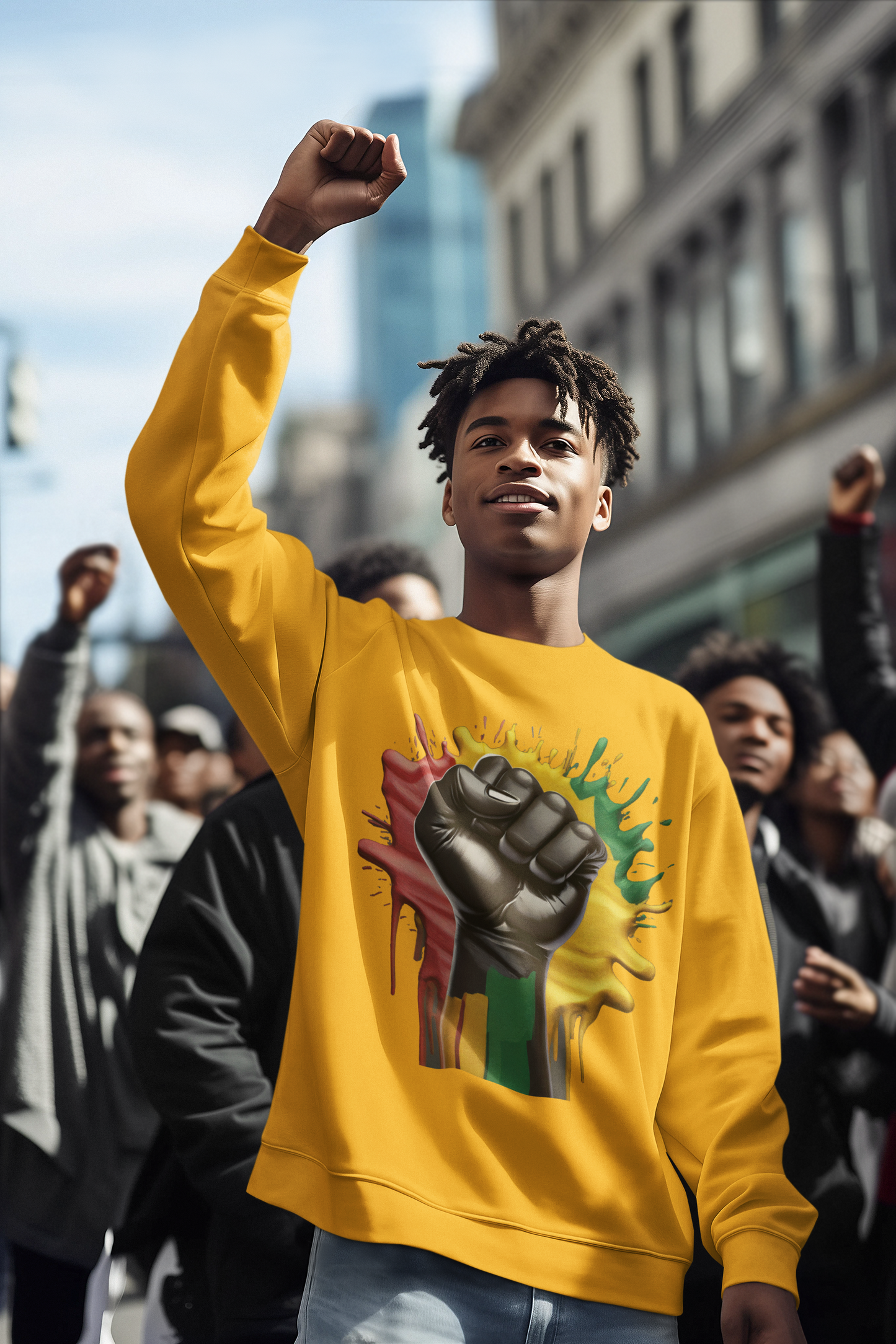 Black Pride Long Sleeve Sweatshirt-Celebrate Culture & Empowerment