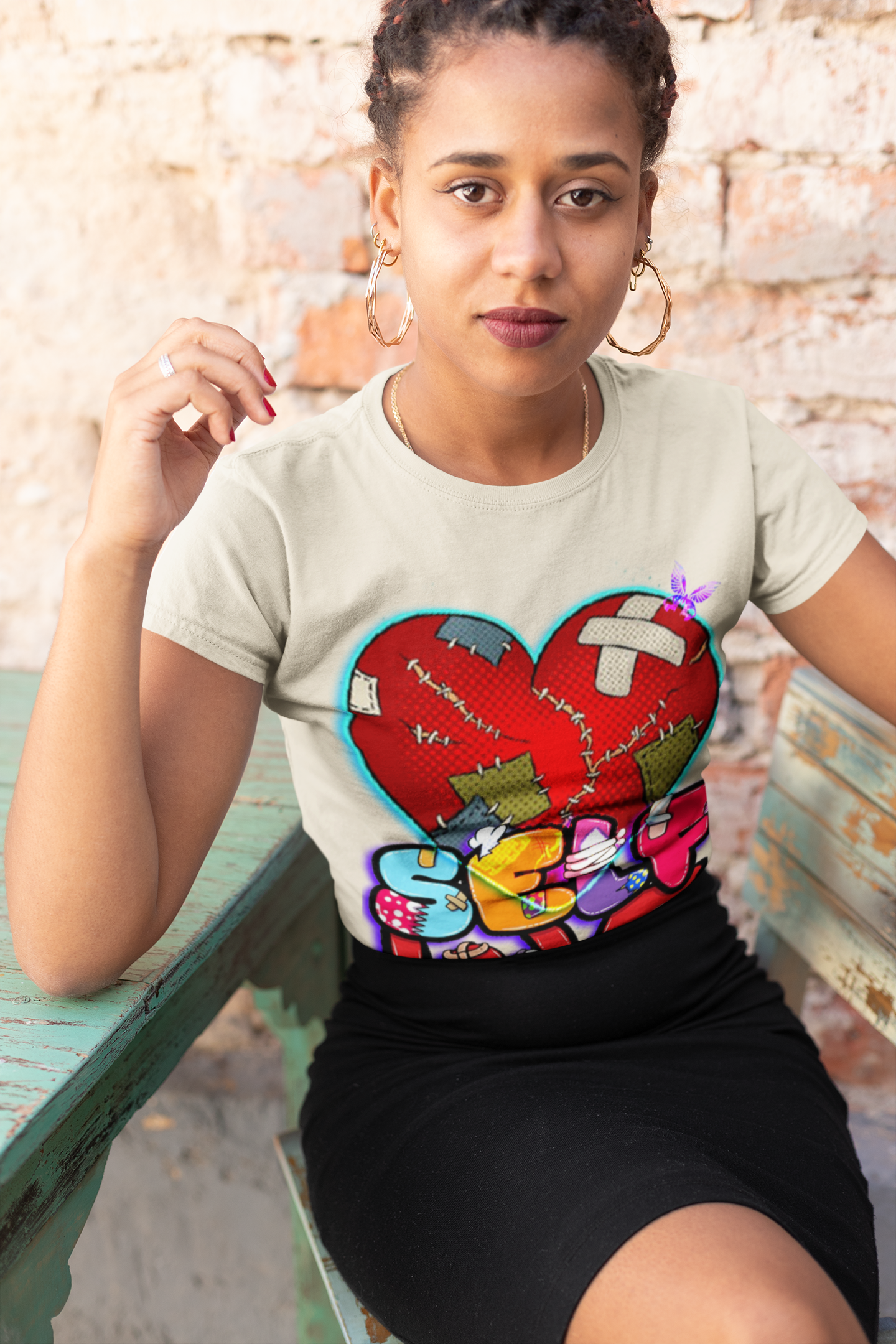 Women’s Self-Love Short Sleeve T-Shirt | Classic Butterfly – Empowering, Comfortable Design