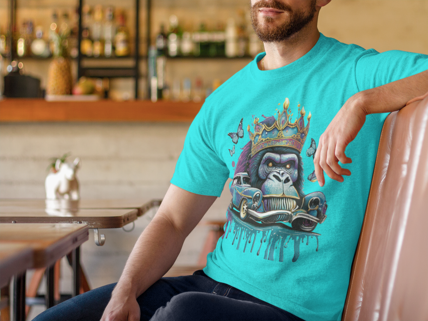 Men's King Gorilla Short Sleeve Tee- Bold Style, Unmatched Comfort